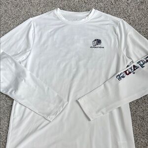 Vineyard Vines boys White Long Sleeve performance Shirt